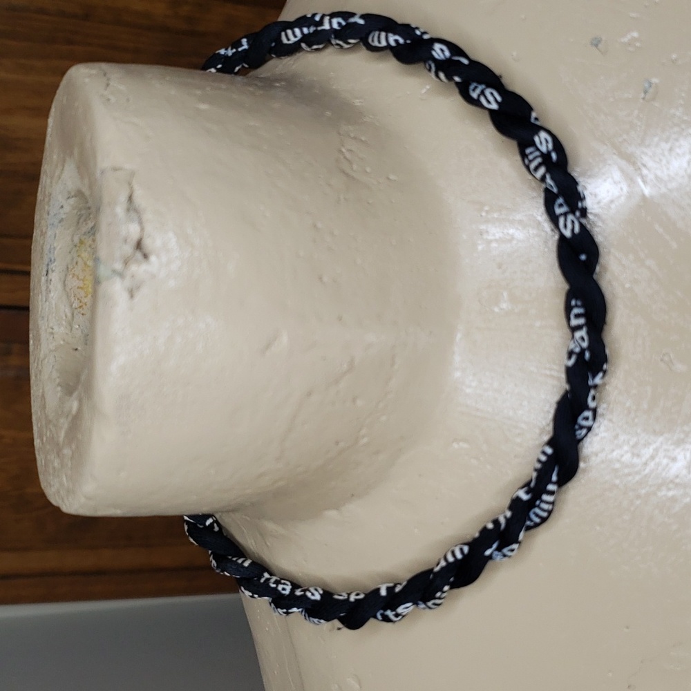 Sports Baseball Titanium Braided 18" Necklace